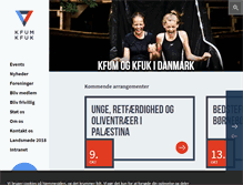 Tablet Screenshot of kfum-kfuk.dk